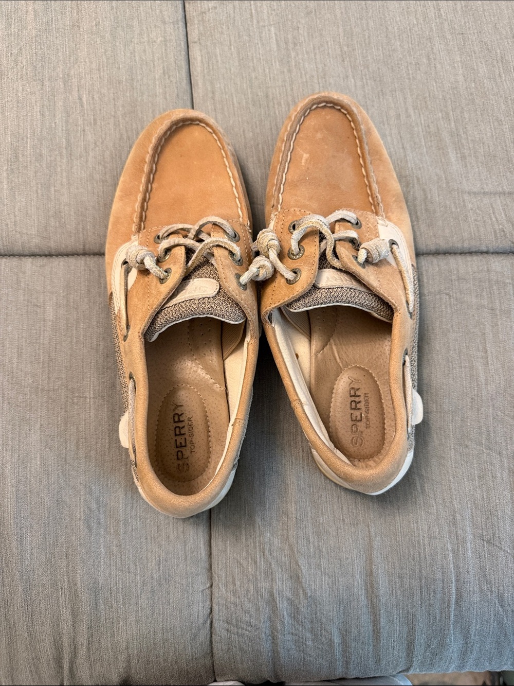 Sperry Women’s Tan Suede Boat Shoes